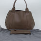 BALENCIAGA Cabas Hand Bag Leather Gray