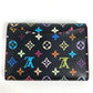 LOUIS VUITTON Coin case M60007 Monogram multicolor canvas Multi Monogram multicolor Portomonet Cozy Women Used Authentic