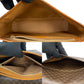 CELINE Shoulder Bag Leather, PVC Brown Macadam Blason Pattern Women Used Authentic