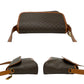 CELINE Shoulder Bag Leather, PVC Brown Macadam Blason Pattern Women Used Authentic