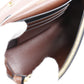BURBERRY Shoulder Bag PVC , Calfskin Brown / black / white / red Monogram Women Used Authentic