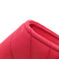 CHANEL Long Wallet Purse Calfskin pink Vstitch Women Used Authentic