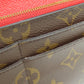 LOUIS VUITTON Long Wallet Purse M62236 Monogram canvas Brown Portefeuille Sarah Monogram Coquelicot Women Used Authentic