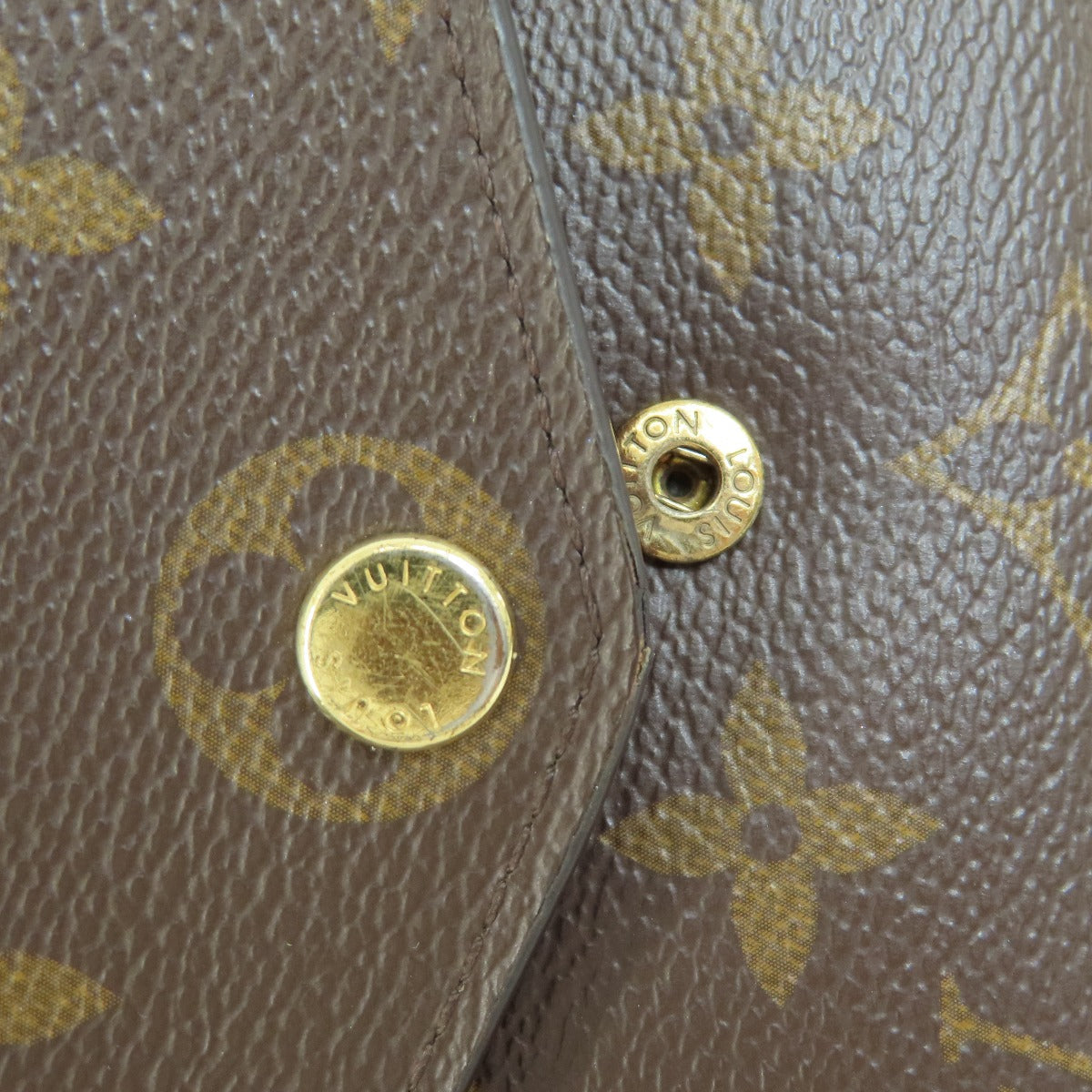 LOUIS VUITTON Long Wallet Purse M62236 Monogram canvas Brown Portefeuille Sarah Monogram Coquelicot Women Used Authentic