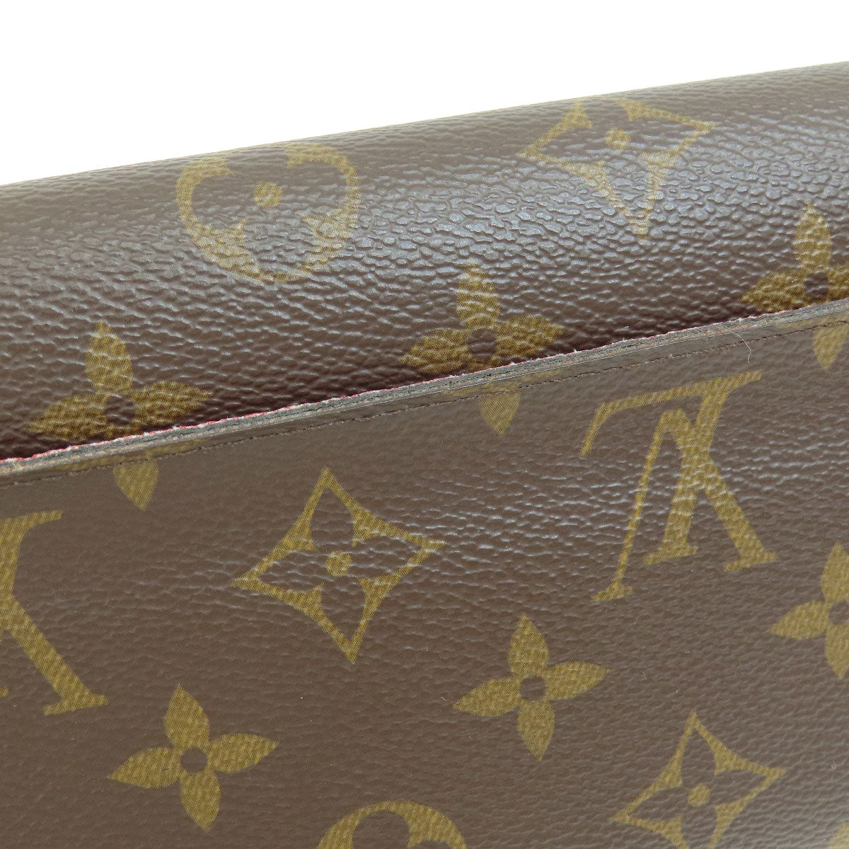 LOUIS VUITTON Long Wallet Purse M62236 Monogram canvas Brown Portefeuille Sarah Monogram Coquelicot Women Used Authentic