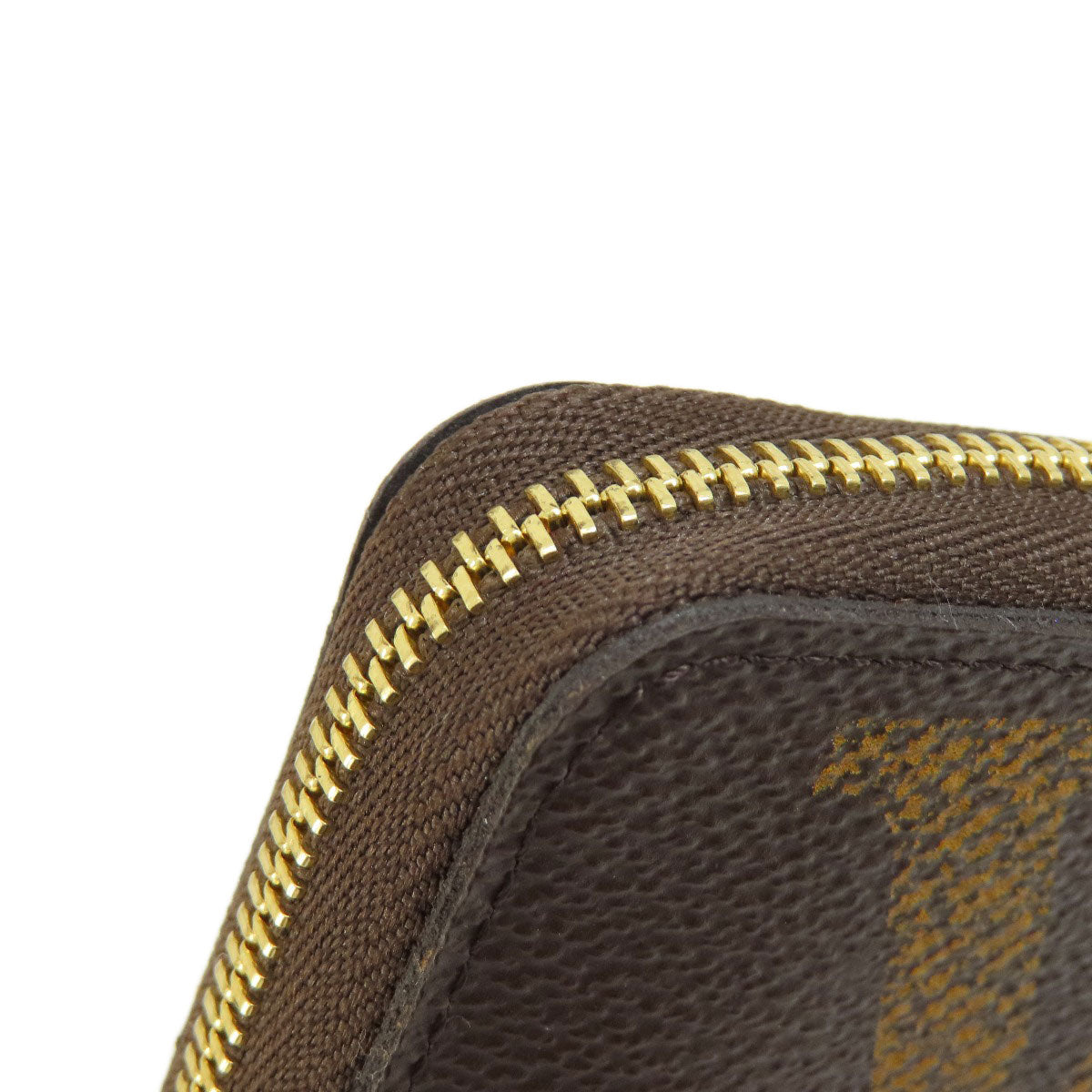 LOUIS VUITTON Coin case M69354 Giant monogram canvas Brown Zippy coin purse Women Used Authentic