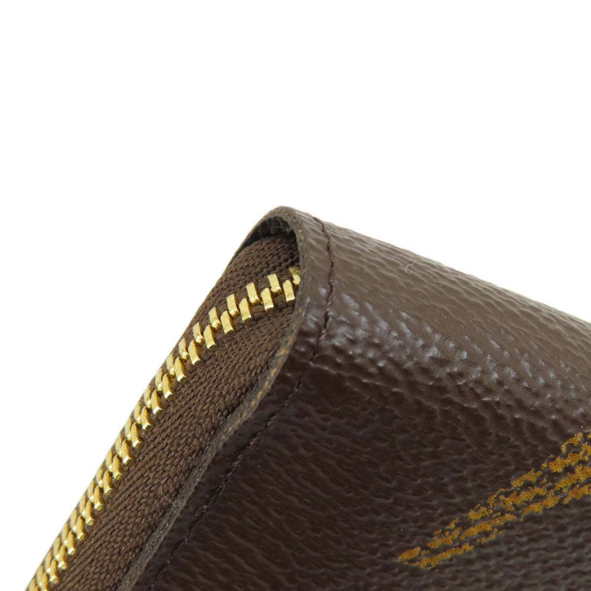 LOUIS VUITTON Coin case M69354 Giant monogram canvas Brown Zippy coin purse Women Used Authentic