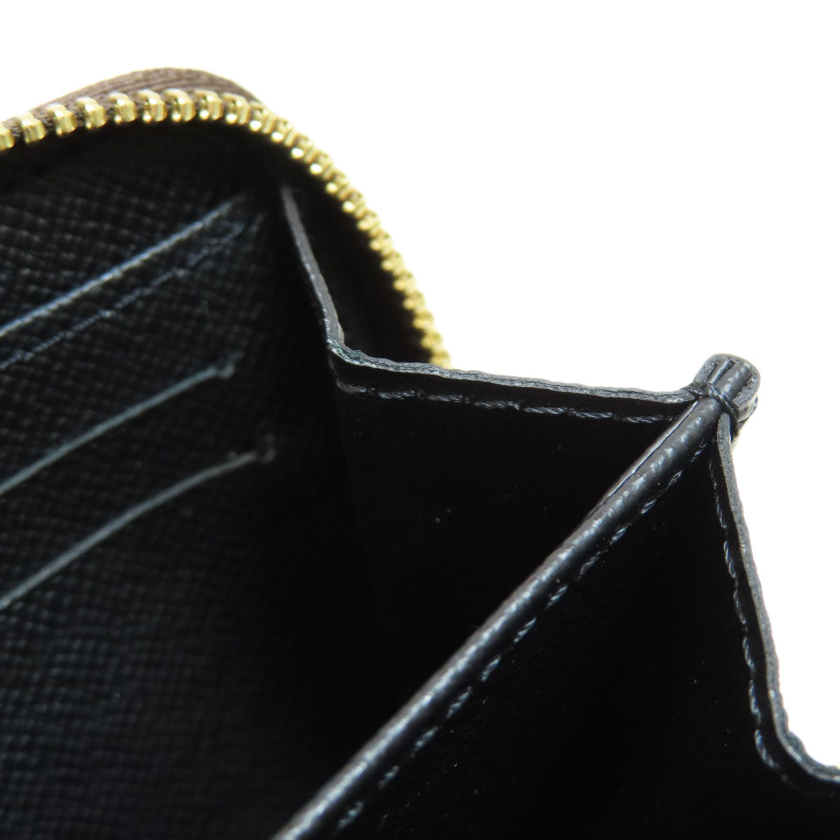 LOUIS VUITTON Coin case M69354 Giant monogram canvas Brown Zippy coin purse Women Used Authentic