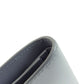 CELINE Bifold Wallet leather gray CMetal Women Used Authentic