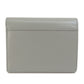CELINE Bifold Wallet leather gray CMetal Women Used Authentic