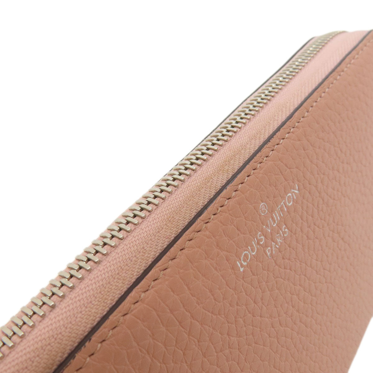 LOUIS VUITTON Long Wallet Purse M63103 Taurillon Clemence pink Portefeuille comet Women Used Authentic
