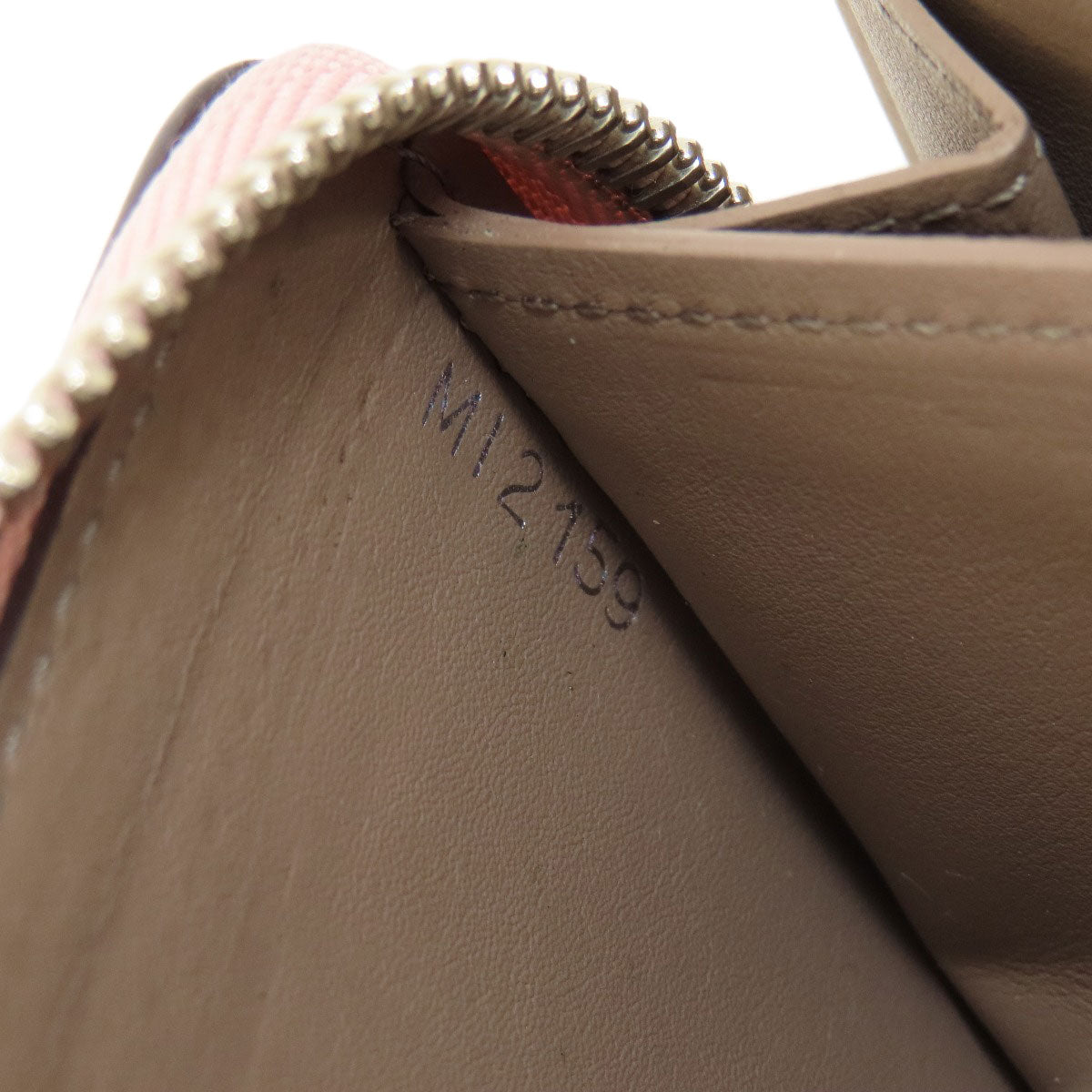 LOUIS VUITTON Long Wallet Purse M63103 Taurillon Clemence pink Portefeuille comet Women Used Authentic