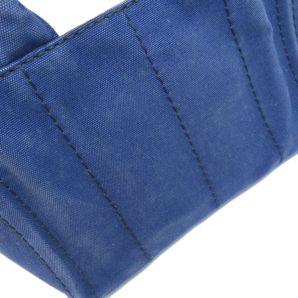 PRADA Handbag B2439G canvas blue Canapa mini 2 WAY Women Used Authentic