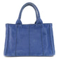 PRADA Handbag B2439G canvas blue Canapa mini 2 WAY Women Used Authentic