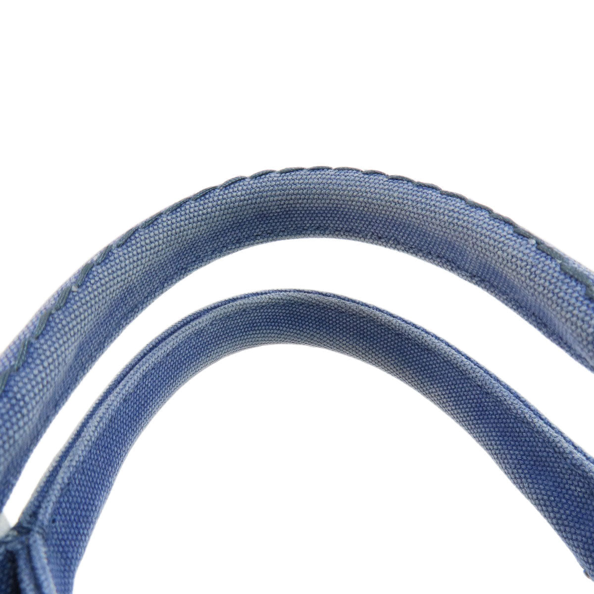 PRADA Handbag B2439G canvas blue Canapa mini 2 WAY Women Used Authentic