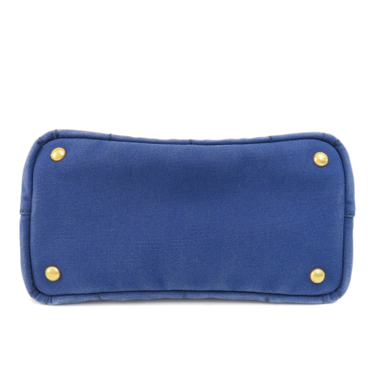 PRADA Handbag B2439G canvas blue Canapa mini 2 WAY Women Used Authentic