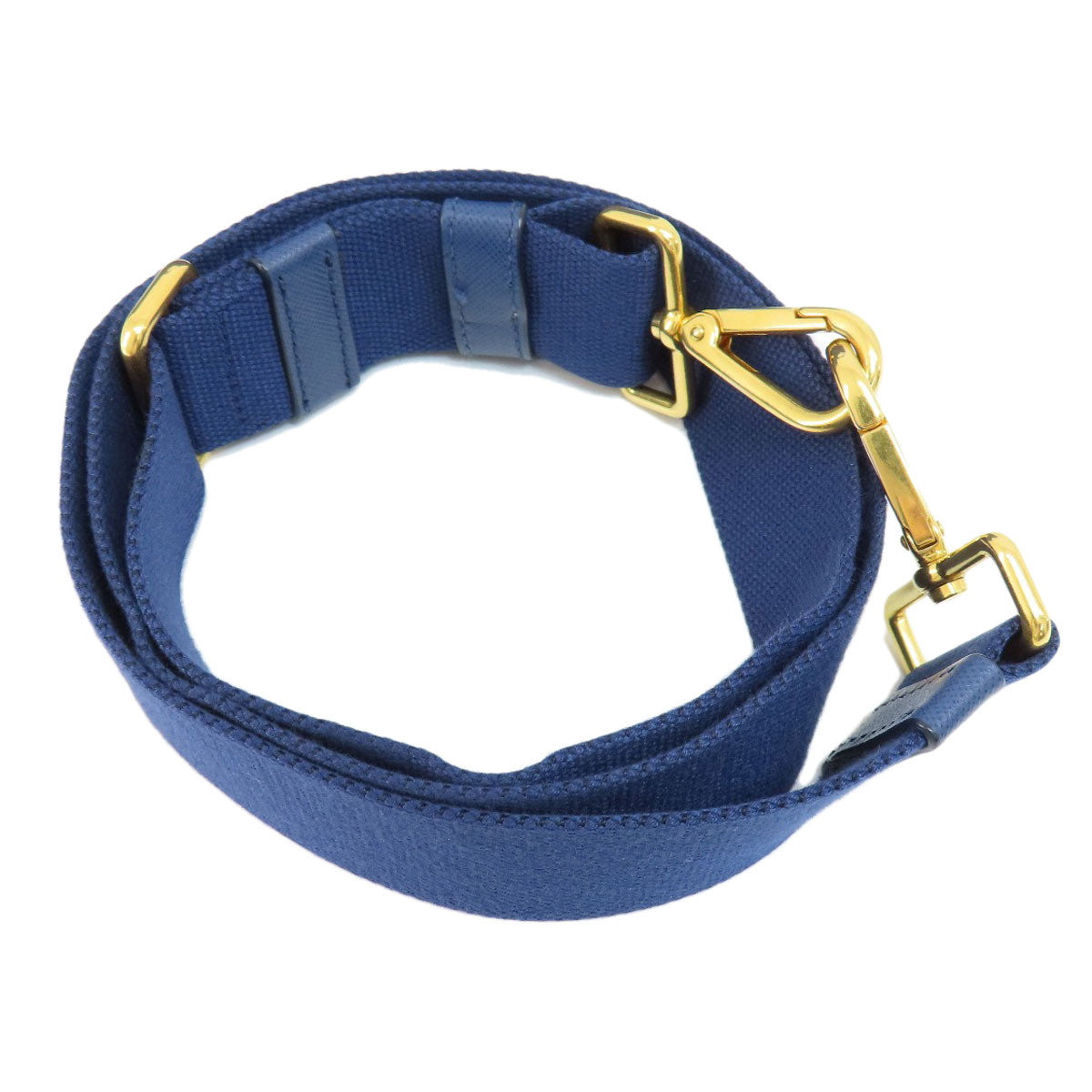 PRADA Handbag B2439G canvas blue Canapa mini 2 WAY Women Used Authentic