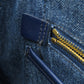 PRADA Tote Bag B1877B denim blue Canapa Women Used Authentic