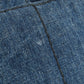 PRADA Tote Bag B1877B denim blue Canapa Women Used Authentic