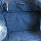 PRADA Tote Bag B1877B denim blue Canapa Women Used Authentic