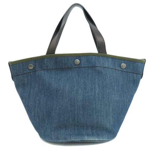 PRADA Handbag 1BG244 denim Navy Bucket type 2WAY Women Used Authentic