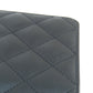 CHANEL Long Wallet Purse Calfskin black Cambon Line SilverMetal