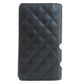 CHANEL Long Wallet Purse Calfskin black Cambon Line SilverMetal