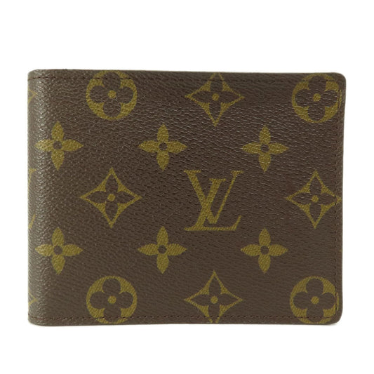 LOUIS VUITTON Bifold Wallet M60026 Monogram canvas Brown Portefeuille Florin Monogram Women Used Authentic