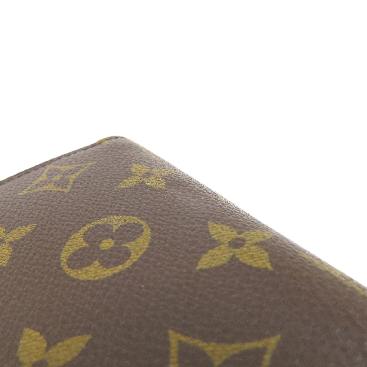 LOUIS VUITTON Long Wallet Purse M60017 Monogram canvas Brown Zippy Wallet Old Monogram Women Used Authentic
