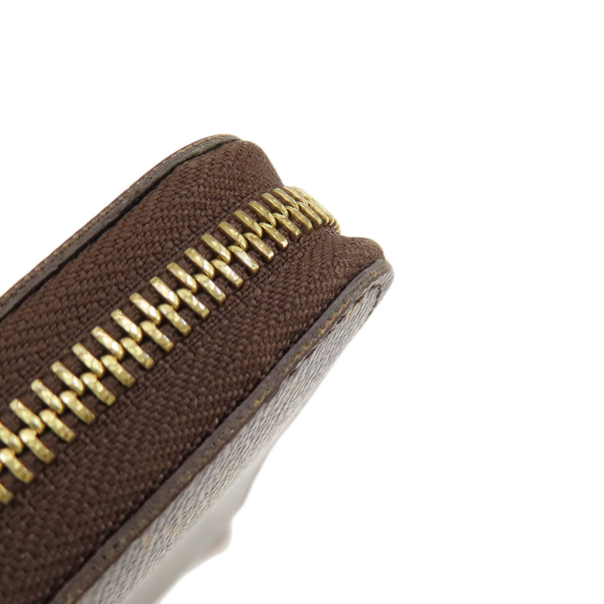 LOUIS VUITTON Long Wallet Purse M60017 Monogram canvas Brown Zippy Wallet Old Monogram Women Used Authentic