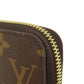 LOUIS VUITTON Long Wallet Purse M41616 Monogram canvas Brown Zippy Wallet Monog Lamb Women Used Authentic