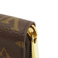 LOUIS VUITTON Long Wallet Purse M41616 Monogram canvas Brown Zippy Wallet Monog Lamb Women Used Authentic