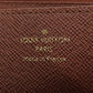 LOUIS VUITTON Long Wallet Purse M41616 Monogram canvas Brown Zippy Wallet Monog Lamb Women Used Authentic