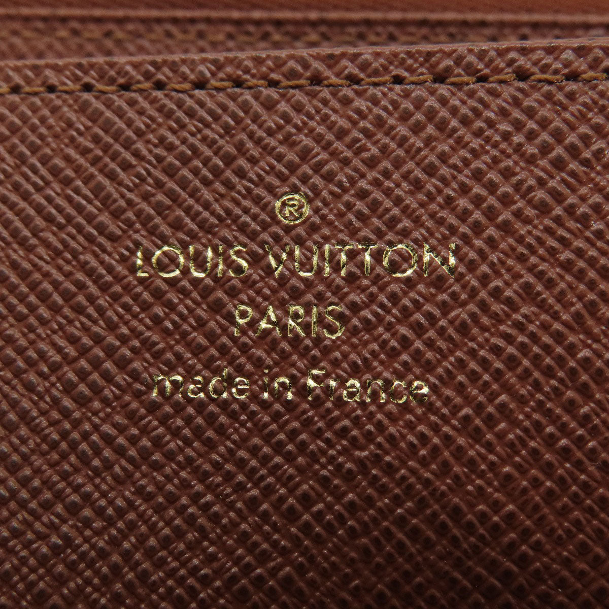 LOUIS VUITTON Long Wallet Purse M41616 Monogram canvas Brown Zippy Wallet Monog Lamb Women Used Authentic