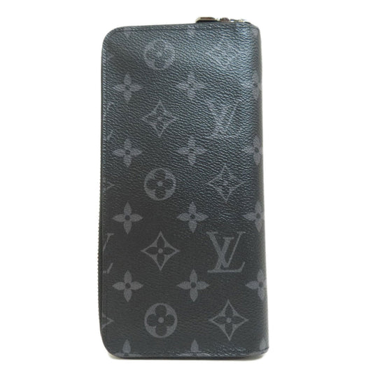 LOUIS VUITTON Long Wallet Purse M62295 Monogram Eclipse black Zippy Wallet Vertical Eclipse mens Used Authentic