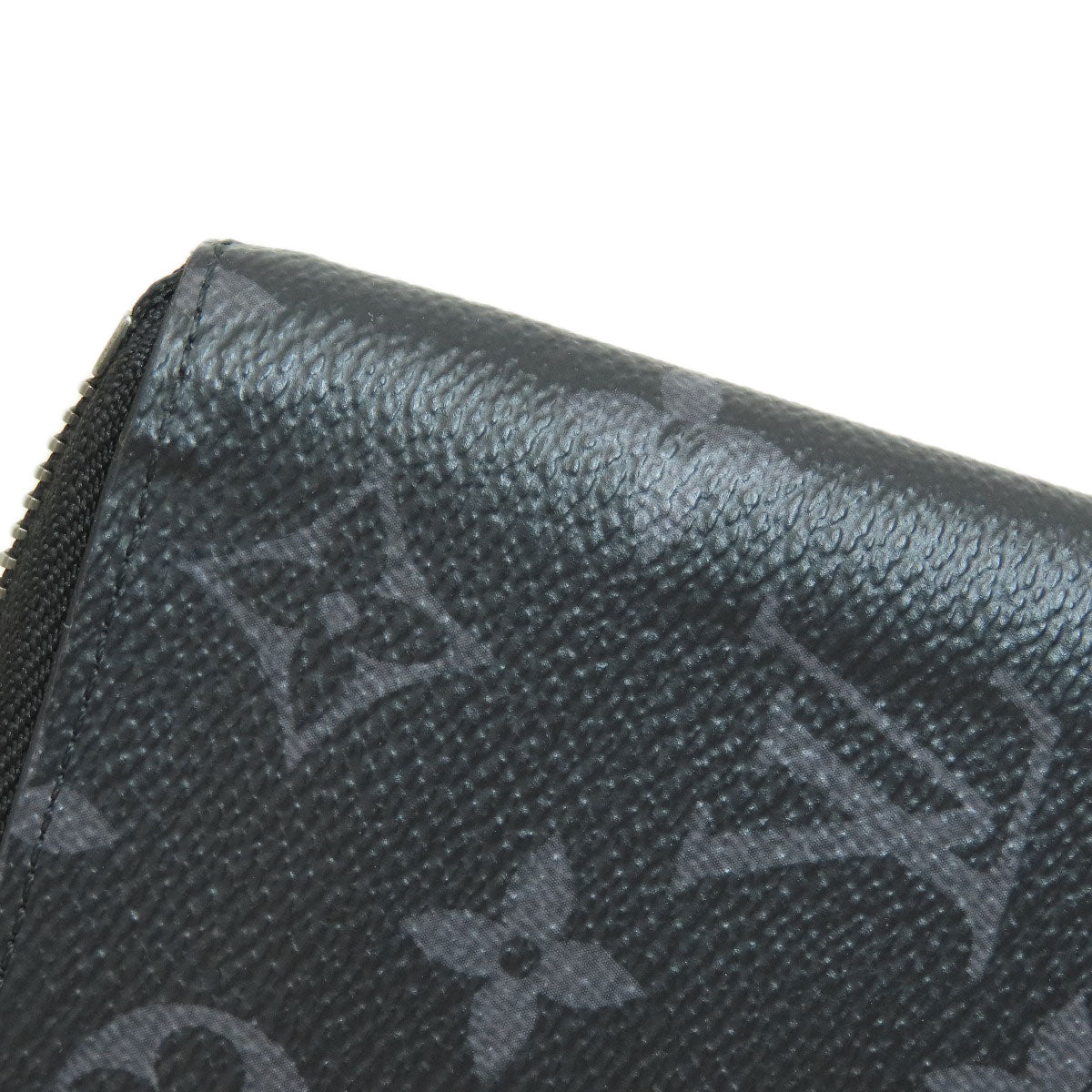LOUIS VUITTON Long Wallet Purse M62295 Monogram Eclipse black Zippy Wallet Vertical Eclipse mens Used Authentic