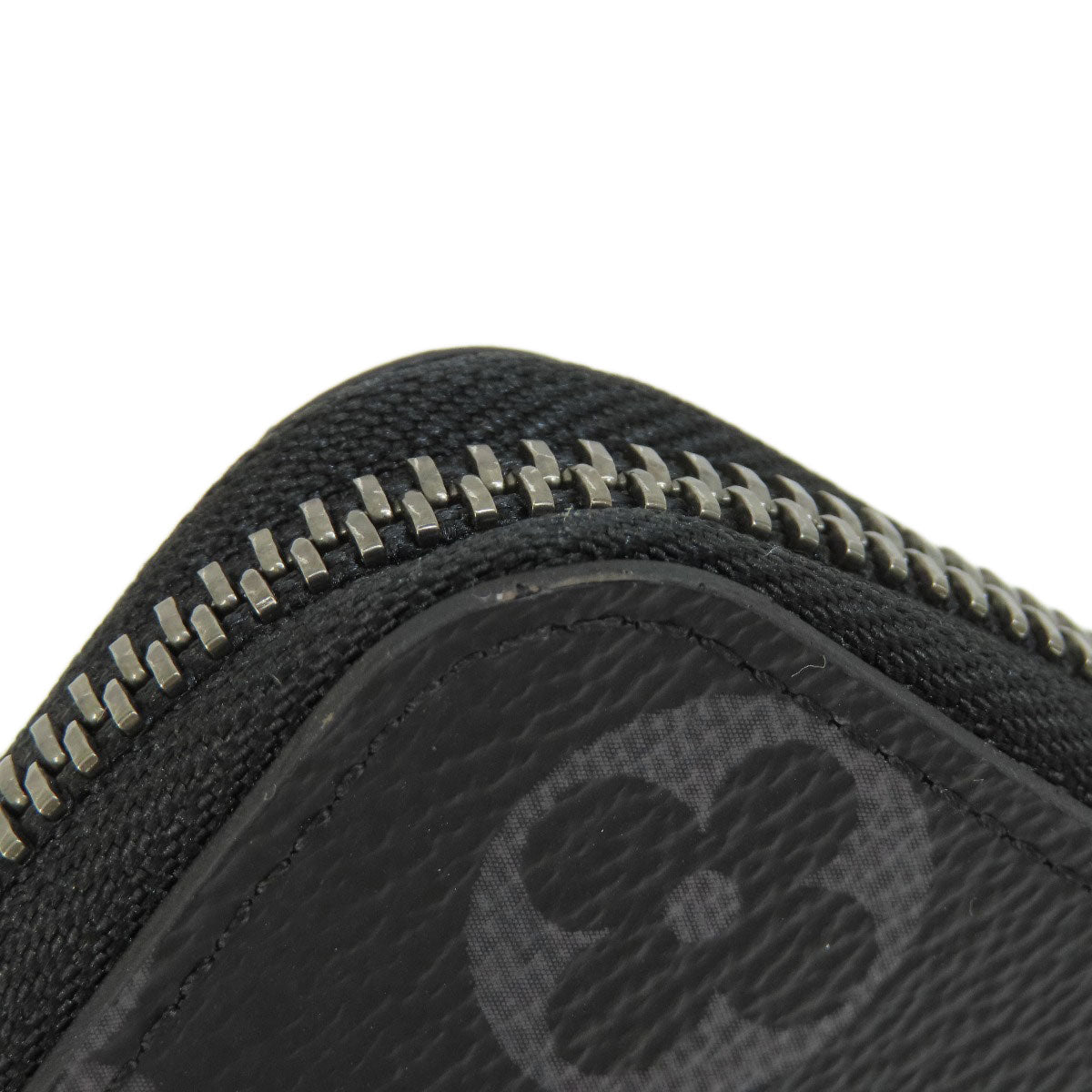 LOUIS VUITTON Long Wallet Purse M62295 Monogram Eclipse black Zippy Wallet Vertical Eclipse mens Used Authentic