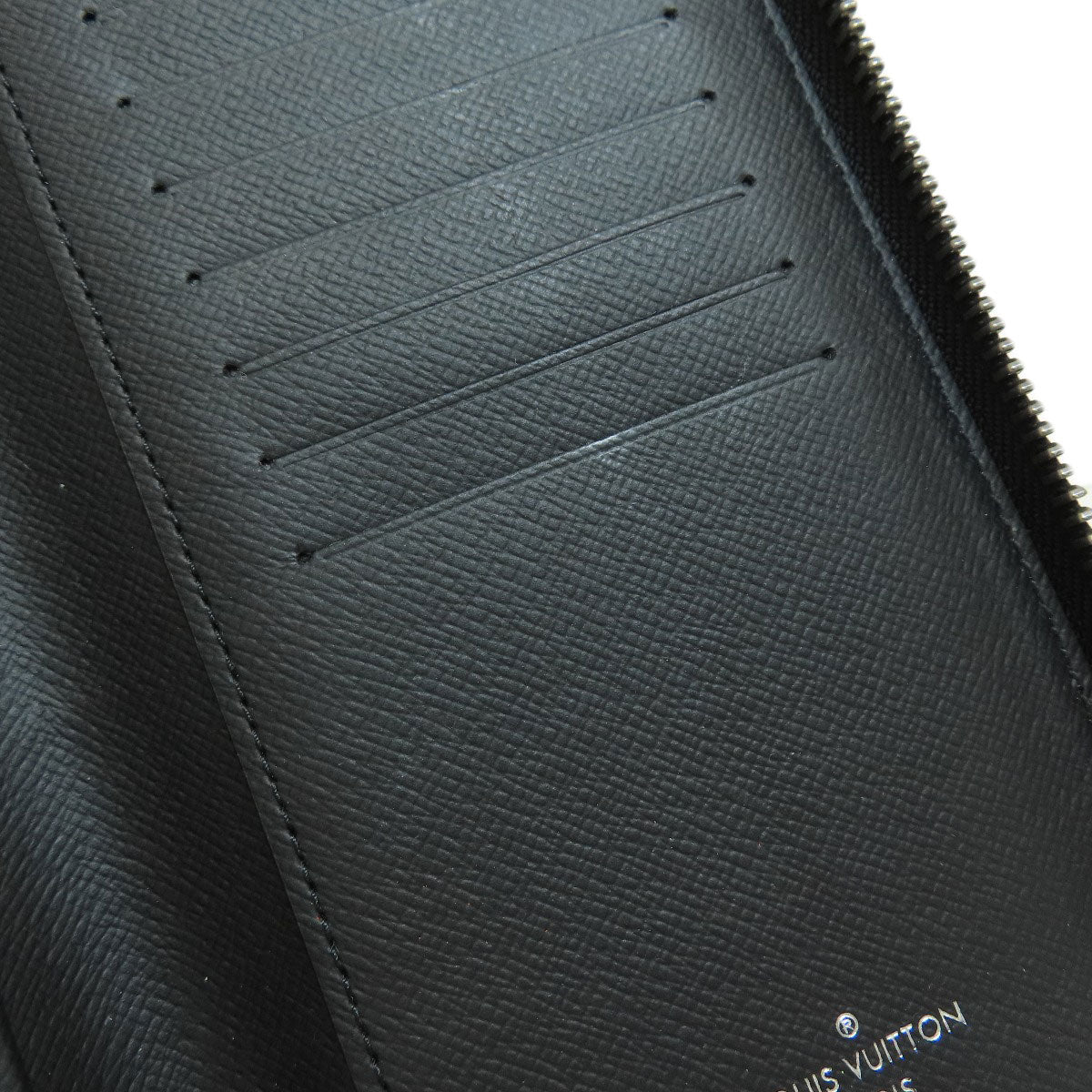 LOUIS VUITTON Long Wallet Purse M62295 Monogram Eclipse black Zippy Wallet Vertical Eclipse mens Used Authentic