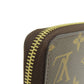 LOUIS VUITTON Long Wallet Purse M42616 Monogram canvas Brown Zippy Wallet Monog Lamb Women Used Authentic