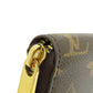 LOUIS VUITTON Long Wallet Purse M42616 Monogram canvas Brown Zippy Wallet Monog Lamb Women Used Authentic