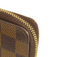 LOUIS VUITTON Coin case N63070 Damier canvas Brown Zippy Coin Purse Damier Ebene Women Used Authentic