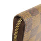 LOUIS VUITTON Coin case N63070 Damier canvas Brown Zippy Coin Purse Damier Ebene Women Used Authentic