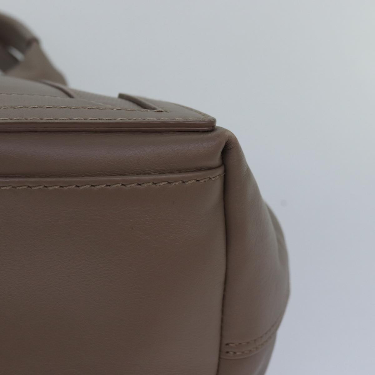 BALENCIAGA Cabas Hand Bag Leather Gray