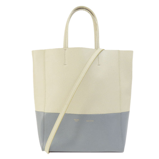 CELINE Handbag leather beige Bar Tikal Kaba Small 2WAY Women Used Authentic