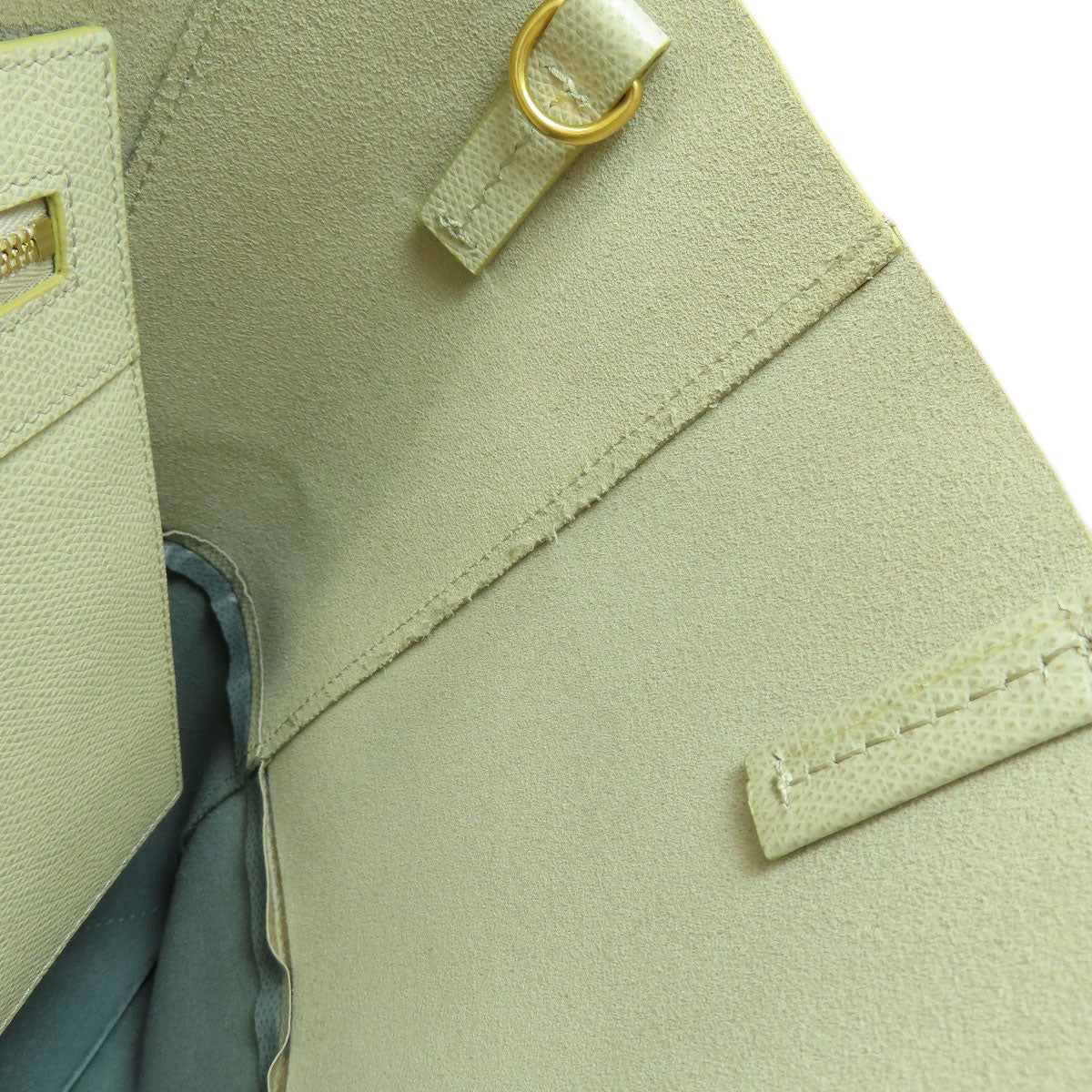CELINE Handbag leather beige Bar Tikal Kaba Small 2WAY Women Used Authentic