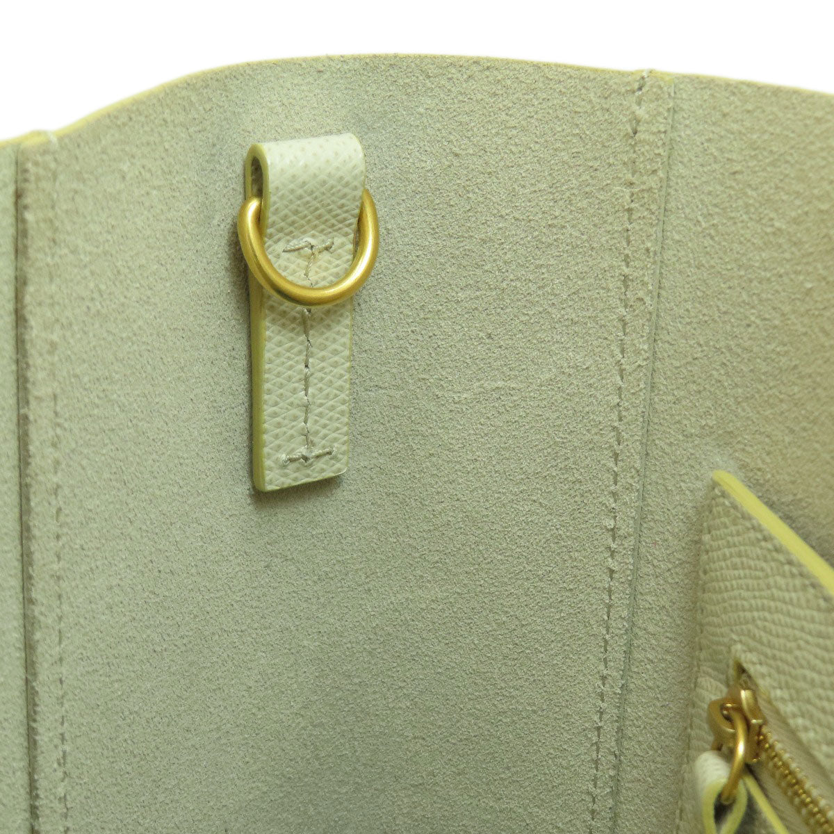 CELINE Handbag leather beige Bar Tikal Kaba Small 2WAY Women Used Authentic