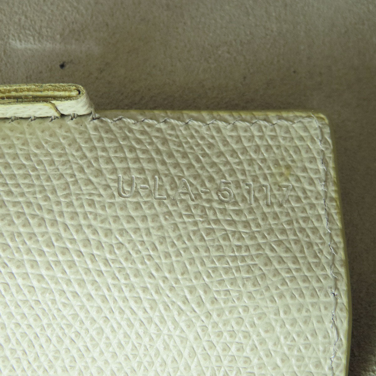 CELINE Handbag leather beige Bar Tikal Kaba Small 2WAY Women Used Authentic
