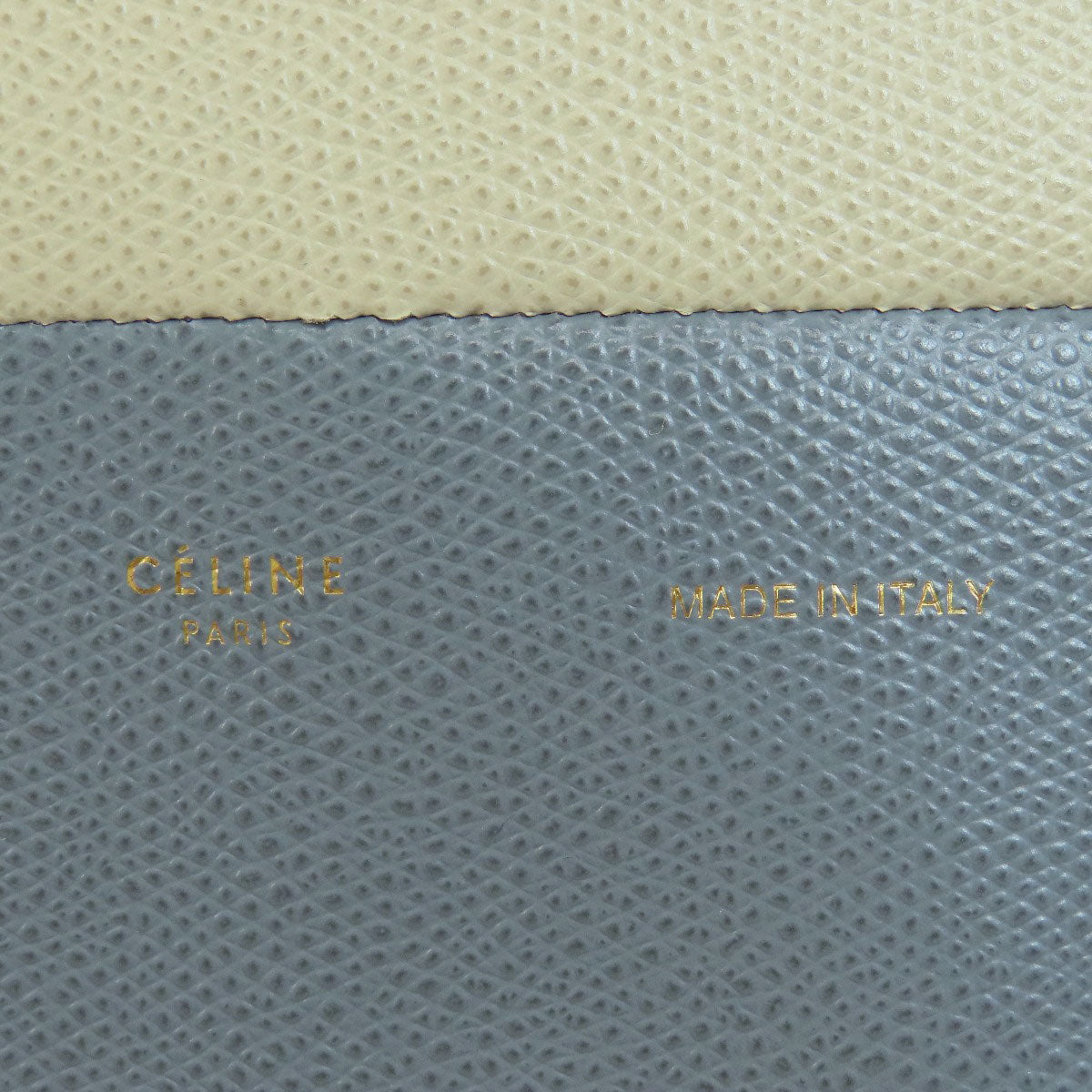 CELINE Handbag leather beige Bar Tikal Kaba Small 2WAY Women Used Authentic