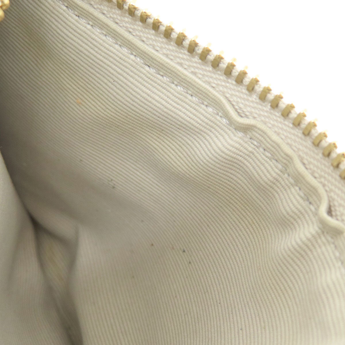 CELINE Shoulder Bag leather Silver Long shoulder Women Used Authentic
