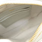 CELINE Shoulder Bag leather Silver Long shoulder Women Used Authentic